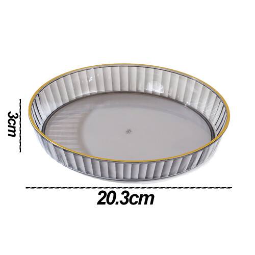 Οργάνωση Πικάπ Lazy Susan, Ελαφριά Πολυτελής Αποθήκευση για Κάθε Ανάγκη - Clear 1