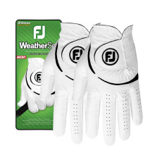 WeatherSof Mens Golf Glove White, Large, Right Worn
