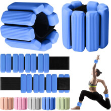 (Blue) Wrist Weights, 2Pack Adjustable Wearable Wrist Ankle Weights for Women/Men, Silicone Wrist Bangles for Walking, Yoga, 2lb