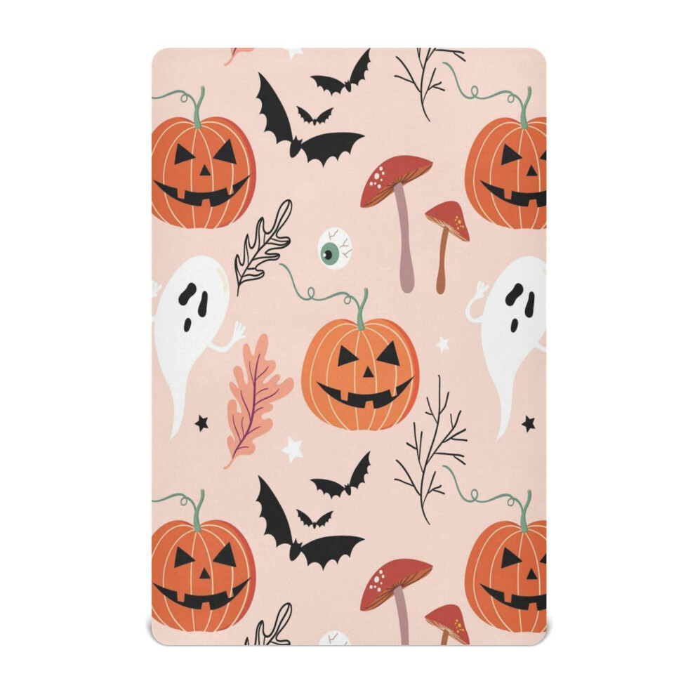 Halloween Baby Crib Sheets, Spooky Fitted Crib Sheet for Standard Crib and Toddler Mattress