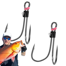 Fishing Hooks, Live Shrimp Hooks Carbon Steel for Freshwater Angling Lure 2