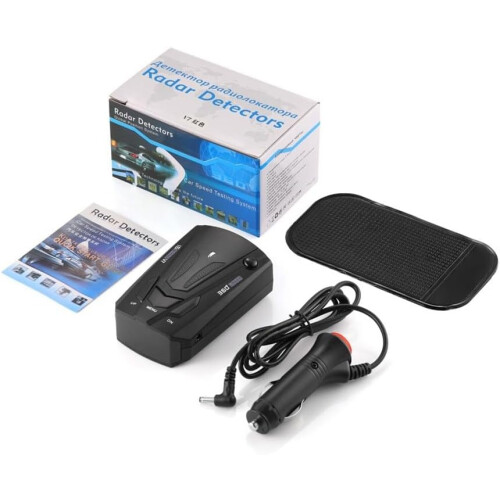Userfriendly Speed Camera Detector with Comprehensive Coverage and Realtime Audio Notifications for Drivers (Black) 1