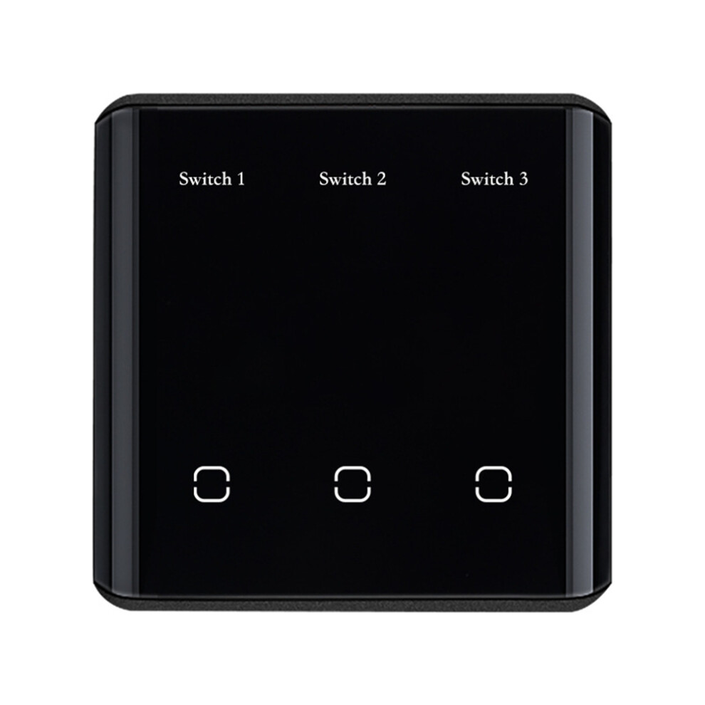 Tuya Smart Zigbee 3.0 Wireless Smart Touch Switch Emitting Diode Screen Eu Plug Light/Black 4851422110886