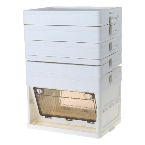Elegant Folding Armoire Clothes Organizer with-5-Layer L