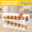 Egg Dispenser with Auto Rolling Design, Clear Refrigerator Egg Holder, SpaceSaving Fridge Organizer 2