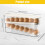 Egg Dispenser with Auto Rolling Design, Clear Refrigerator Egg Holder, SpaceSaving Fridge Organizer 5
