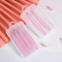 Tweezers Set 6 Pieces, Professional Stainless Steel Tweezers, Precision Tweezers for Eyebrows, Face