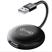 Adaptador redondo para coche compatible con CarPlay con cable e inalámbrico + Video Smart Box para coches con CarPlay con cable