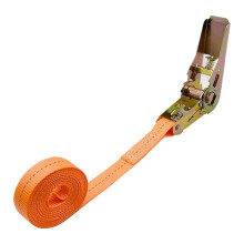 Ratchet Straps Car And Truck Front Cargo With Metal Buckle, Adjustable TieDown, Orange Luggage Transport Straps