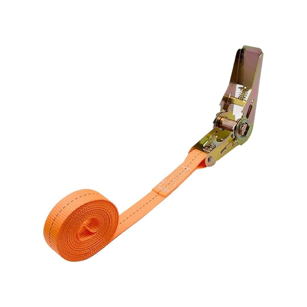 Ratchet Straps Car And Truck Front Cargo With Metal Buckle, Adjustable Tiedown, Orange Luggage Transport Straps 9119770798862