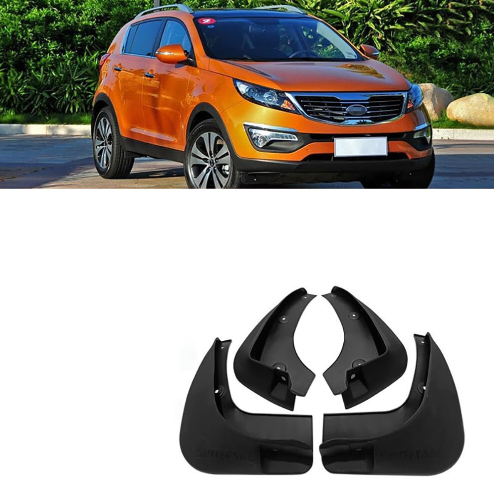 4 Pcs Car Mud Flaps For Kia Sportage 20112016 Splashproof Waterproof Scratchresistant Protectors Light 9119770799104