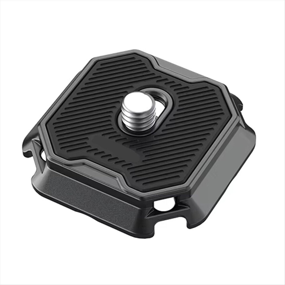 F38 Multi-Hole Quick Release System Plate Universal Dslr Camera Gimbal Arca Quick Switch Adapter 1/4Inch 3/8Inch Black 4851422114068