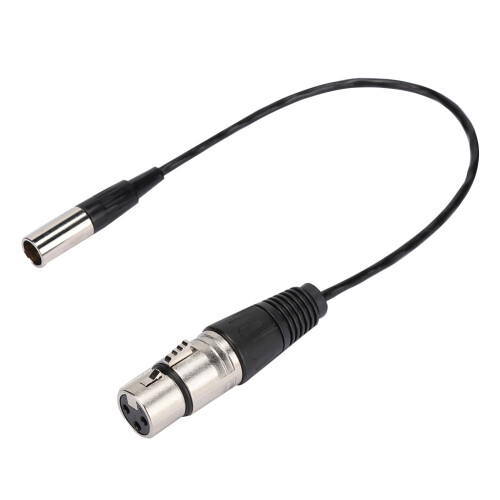 Συμπαγής προσαρμογέας ήχου, μετατροπέας Mini XLR θηλυκού σε XLR θηλυκό για 1
