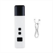 Elektrische nagelknipper voor honden, voor hondennagels, oplaadbare LED-lamp, stille kattenpoten, nagelverzorgingsproducten, wit