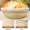 Βασικό σετ ζαχαροπλαστικής Gourmet Baker's, στρογγυλό χειροποίητο Banneton 10 ιντσών, 2