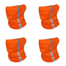 Neck Gaiter Reflective Strips SweatAbsorbing Face Cover Sunlight Blocking For Outdoor Work Men Cooling
