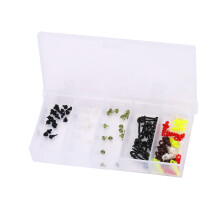 Süßwasser-Angelköder-Set, weiches Kunststoffmaterial, realistisches Design, lebensechte Schwimmbewegungen, lockt Fische an, leicht und klein,