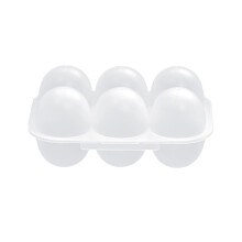 Dustproof Egg Boxes 6Grid With Lid, Transparent Plastic Storage Container For Home Use, Egg Organizer Case