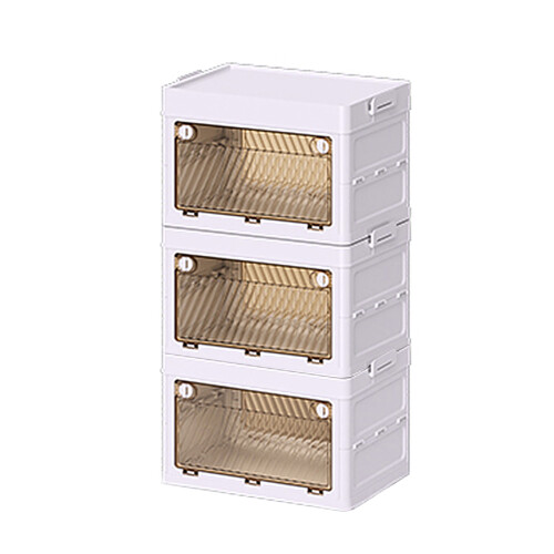 Convenient Wardrobe for Clothes Storage Folding-Three-Layer M