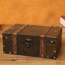 Cofanetto portagioie in legno con design retrò che aggiunge fascino, decorazione versatile o cesto regalo, scatola portagioie multifunzionale per