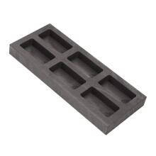 Molde para refinar chatarra metálica, moldes de lingotes de grafito con resistencia a la corrosión y rendimiento de transferencia de calor, molde