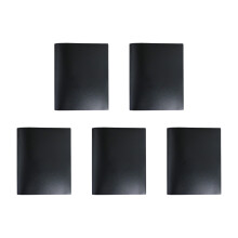5Pcs 3 Prongs File Bag with 2 Pocket Letter Size Document-Black