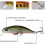 1PC Elritze Angelköder 3D Augen 50mm 5g Kunststoff Hartköder Wobbler Bass Tackle 4