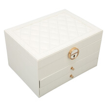Multifunktionale Aufbewahrungsbox mit integriertem Spiegel, elegante Schmuckschatulle für Zuhause und Reisen