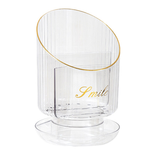 Makeup Brush Holder Cosmetic Tool Organizer Convenient-Clear