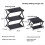 Outdoor Camping Tabletop Storage Rack Multi-Layer Folding Storage Rack Portable Multi-Function Camping Picnic Table 6