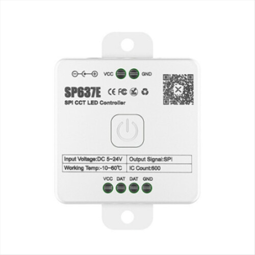 And-SP636E SPI DC5-24v Monochrome Controller with Remote Control Support 2.4G Touch Remote Control 2