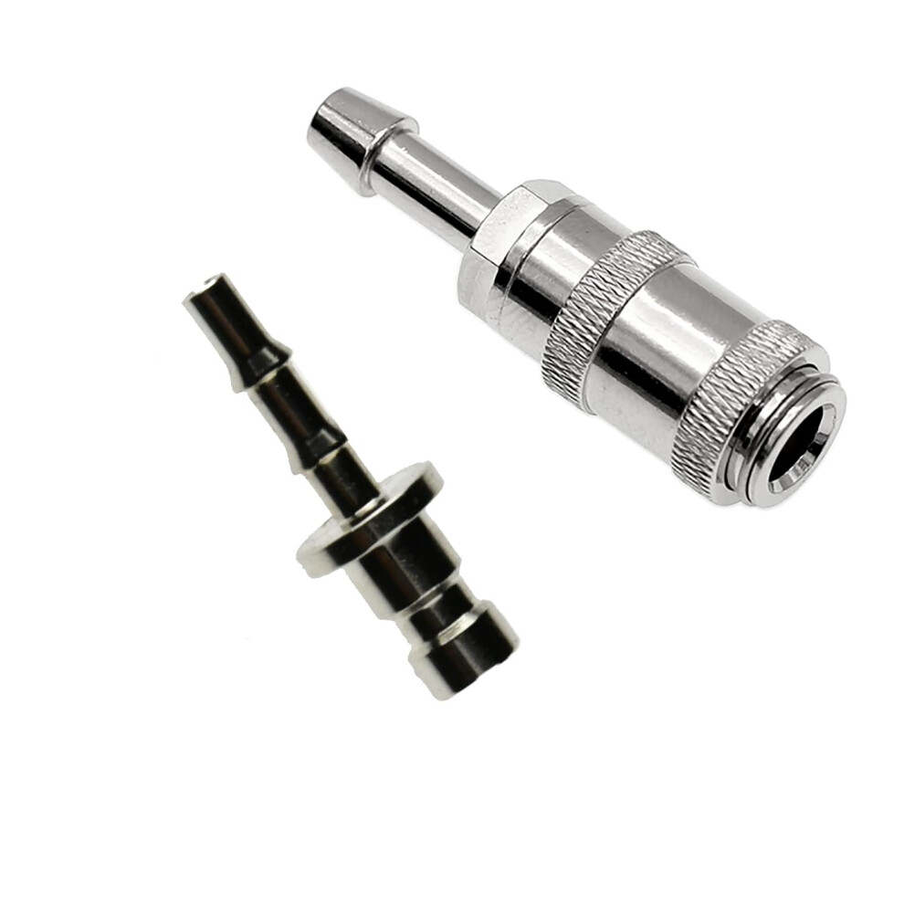 Universal Metal NIBP Cuff Connector Pair, Blood Pressure Monitor Hose Adapter for Medical Cuffs
