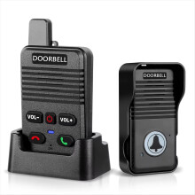 Interphone duplex sans fil avec batterie rechargeable pour maison, bureau ou usine. Sonnette audio duplex pour la maison et le domicile.