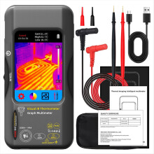 SH7 Warmtebeeldcamera 20.000 tellingen Digitale multimeter 2-in-1 IR-camera voor inspectie van autobuisverwarming
