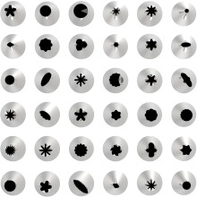 Dekorationsmuster, Spritzbeutel und Tüllen, Tortendekorationszubehör, lebensmittelechte Materialien, einfach zu verwenden und zu reinigen,