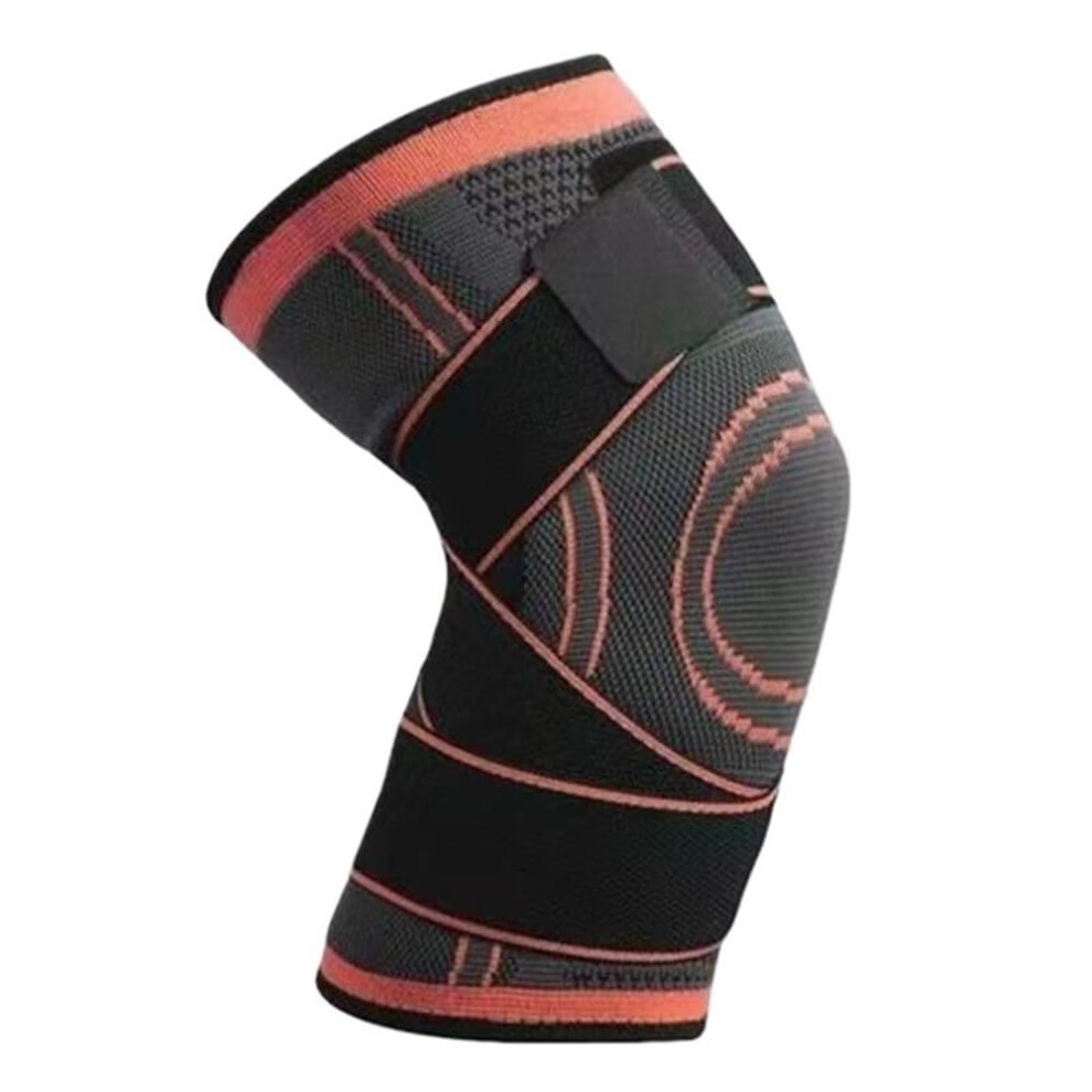 Orange Breathable Compression Knee Braces For Sports Stability, Allday Activity Support, Unisex (, Xl 4Pcs)