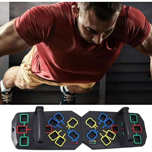 Foldable Pushup Boards  Multistrength training for chest  24 In 1 1