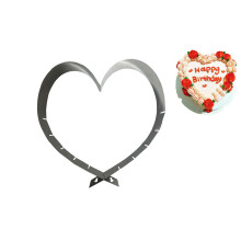 Adjustable Heart Shaped Cake Mold Stainless Steel Baking Ring for Mousse Cheesecake Weddings