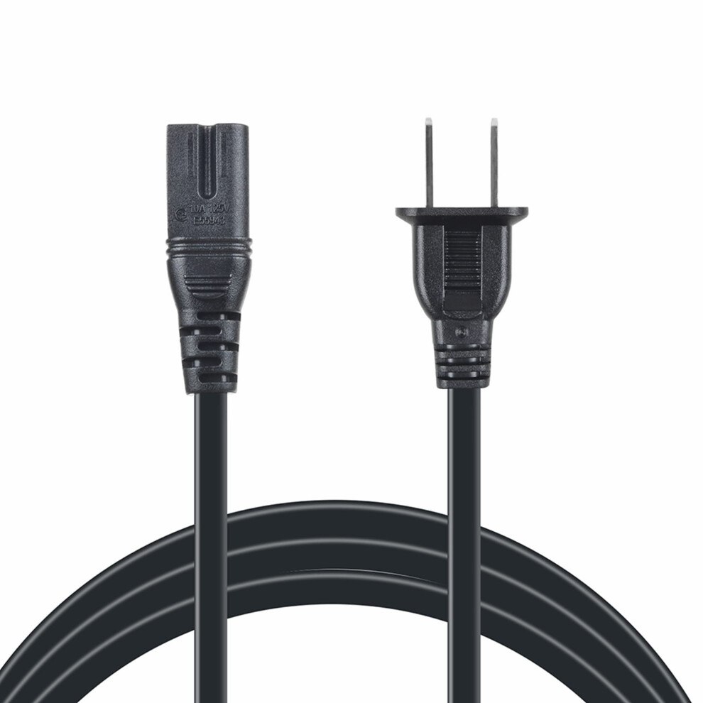 5Ft Ac Power Cord For Ps3 Ps2 Xbox Ps1 Universal Voltage Support Safety Certified 9001264092702