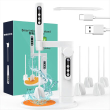 Electric Resin Mixer with Bracket, Rechargeable Epoxy Resin Mixer with Hands-Free Resin Mixer Bracket, Soap Making, Etc