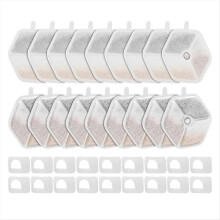 Filter & Schwämme für Smartoo 152oz/4,5L kabellosen Katzenbrunnen mit Vierfachfiltration, Ersatzfilter für Katzenbrunnen, B