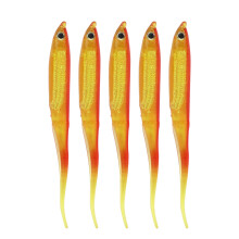 Esca artificiale a forma di pesce, esca da pesca realistica con design resistente alla corrosione, materiale super morbido che aumenta l'attrazione,