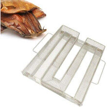 Kompakt design i rustfrit stål til grillredskaber, kold røggenerator til grilltilbehør, røgsmagsforstærker for brugervenlig, ensartet røg