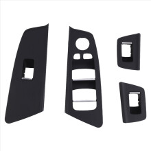 Car Interior Door Window Switch Cover for 5 Series M5 G30 G31 G38 F90 2017-2020 525 528 530 540 LHD Black