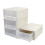 17.5 Quart Plastic Storage Drawers 4 Pack with Handles for Home Organization Stackable Bins 1