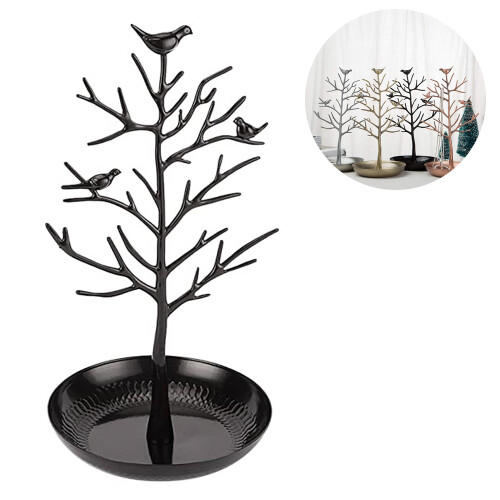 Βάση κοσμημάτων Retro Birds Tree, 30X15X15.5Cm: Κολιέ, βραχιόλι, οργάνωση σκουλαρικιών, ράφι