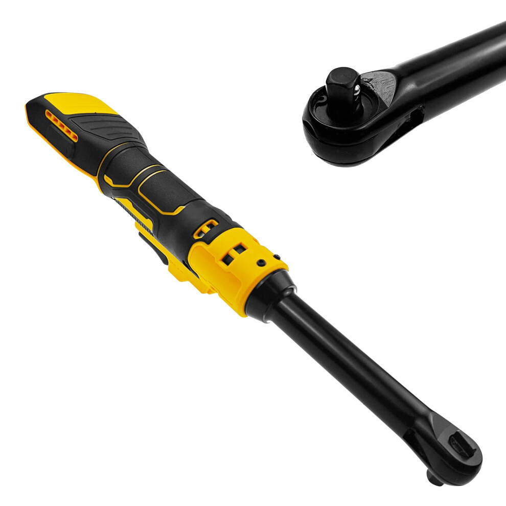 3/8 Cordless Ratchet Wrench 400Rpm, Electric Ratchet 80Nm Torque Compatible With Dewalt 20V Max Battery 9426802913460