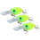 Δόλωμα για ψάρεμα λαβρακιού Crankbait, με κατασκευή με αρθρώσεις, αμβλύ ήχο θολού 3
