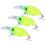 Δόλωμα για ψάρεμα λαβρακιού Crankbait, με κατασκευή με αρθρώσεις, αμβλύ ήχο θολού 4