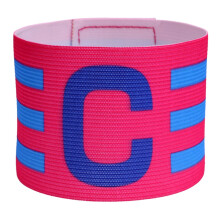 Football Captain Bracelet Sports Bands for Football Adjustable Player Bands Elastic Football Game Accessories for Adults and Teens hot pink